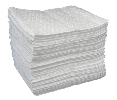 China Environmental Friendly LARIX 100% PP Fabrics White Color Oil Absorbent Pad Only for sale