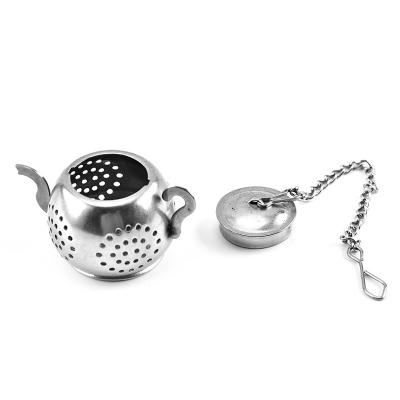 China Sustainable Low Price Food Grade Stainless Steel Teapot Loose Leaf Tea Strainer for sale