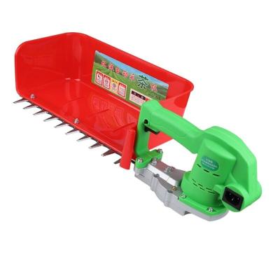 China Eco-friendly single rechargeable electric small greening hedge trimmer cutting tea tree pruning 500 watt tea picking machine for sale