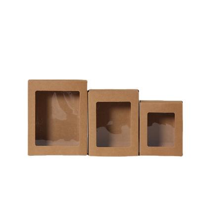 China Recyclable Pull-Down Single Window Paper Gift Box Packaging Box Factory Direct Supply Solid Color for sale