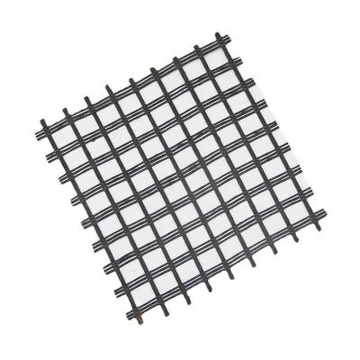 Chine 12.7*12.7mm Geogrid en polyester tricoté à la déformation renforcé en fibre de verre à vendre