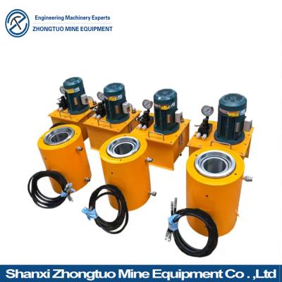 China Hydraulic Cylinder Hollow Jack 100 Ton 250 Ton 300 Ton 500 Ton Post Tension Hollow Ram Jacks zu verkaufen