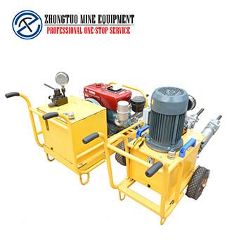 中国 Mine Hydraulic Rock Splitter with 350mm Wedge Length and Rated Pressure of 60-80 販売のため