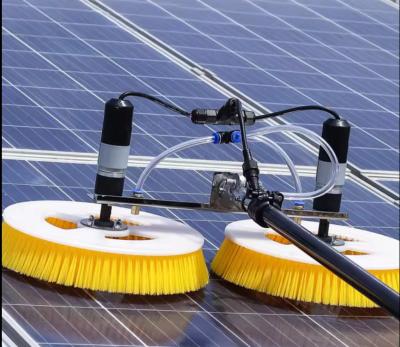 Chine Two heads Solar panel cleaning tools glass Shine equipment dedicated cleaning rotating brush Solar cleaning robot à vendre