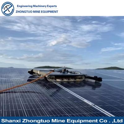 China Equipo de limpieza solar fotovoltaica Robot de limpieza automático de paneles solares de control remoto en venta