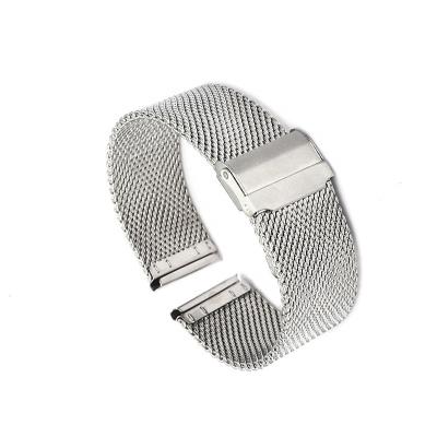 China 18mm 20mm 22mm 24mm Stainless Steel Mesh Strap Men Weave Metal Milanese Watch Band for sale