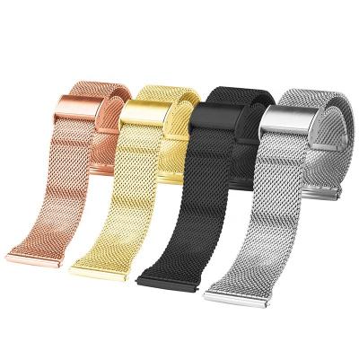 China High Quality 20 22mm Stainless Steel Galaxy Watch Band Quick Release Mesh Milanese Strap For Smart Watch GT for sale