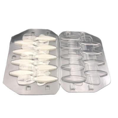 China Esd Protection Customized Clear Color Vacuum Forming Clamshell Tray Plastic Packaging Box Folded Blister Pack for sale