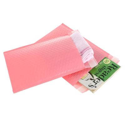 China High Quality Customized Bubble Logo Envelope Shipping Package Bag Pink Self-seal Padded Envelope Small Poly Bubble Bag Ads for sale