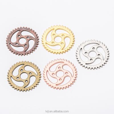 China Fashionable Metal Alloy Steampunk Gear Charms Connectors Tooth Pendants for sale