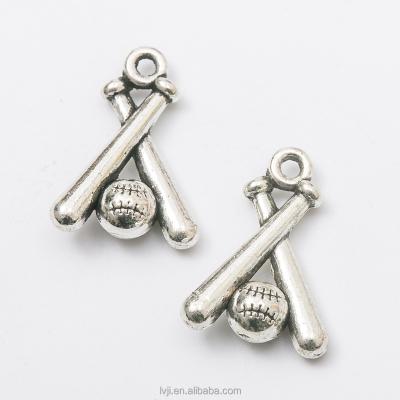 China Fashionable sports jewelry accessories sell baseball charms and fashion baseball pendant wholesale jewelry for sale