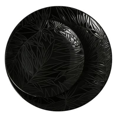 China Sustainable High Quality Luxury Nordic Style Porcelain Dinnerware Set Unique Ceramic Dinnerware Set for sale