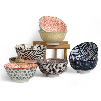 China Hot Selling Sustainable 4.5 Inch Porcelain Bowls Japanese Rice Bowls Customized Design Ceramic Bowls For Household Hotel Restaurant for sale