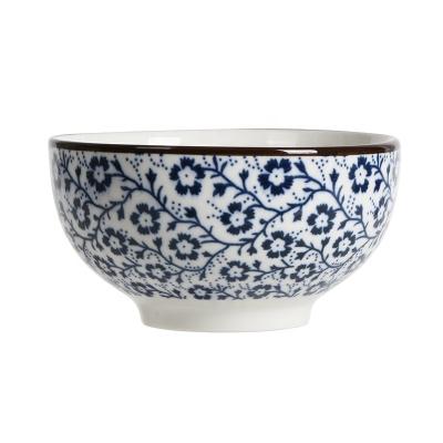 China Sustainable Design Japanese Style Fashionable Healthy Ceramic Bowl Under Glazed Porcelain Bowl For Household Restaurant for sale