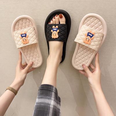 China Damping Slippers Factory Wholesale Casual Flat Indoor Home Outdoor Beach Ladies Flats Slippers For Women for sale