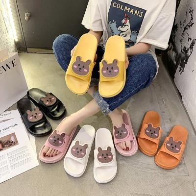 China 2022 Best Selling Rabbit Indoor Cute Sandals Waterproof Home Flat Shoes Slides Slippers for Women and Ladies for sale