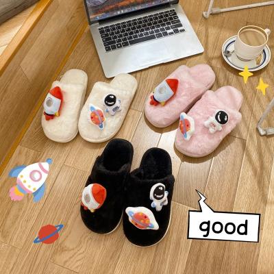 China Fashion Trend Fashion Fur Slide Indoor Slippers For Women Custom Logo House Furry Warm Home Slipper For Ladies Feminine Girls for sale