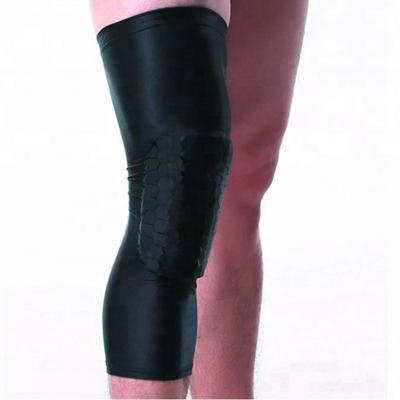 China Long Sleeve Honeycomb Knee Pad Training Knee Pad For Soccer for sale