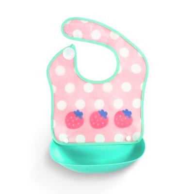 China BPA Easily Kids Clean Bib Silicone Free Hot Sale Eco-Friendly Adjustable Waterproof Baby Bibs for sale