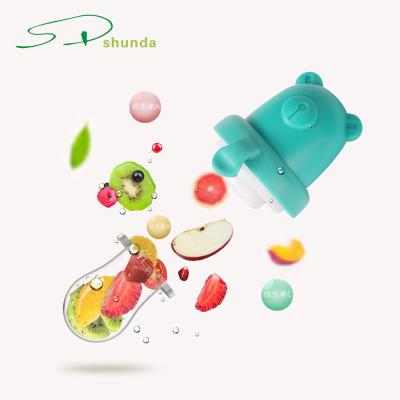 China BPA Free Silicone Nipple Soother Infant Kids Feeding Pacifier Fresh Fruit Vegetables Support Shape Baby Food Feeder Set for sale