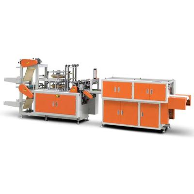 China Supermarket Double Layer High Speed ​​Hair LDPE LLDPE HDPE PE Dyeing Disposable Glove Making Machinery For Making Gloves for sale