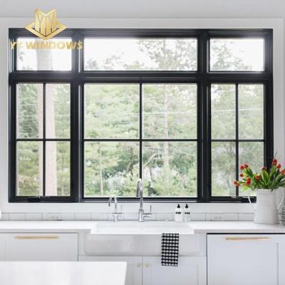 China Australia Magnetic Standard Certificate AS2047 Aluminum Framed Screen Casement Window For Villa Building Window for sale