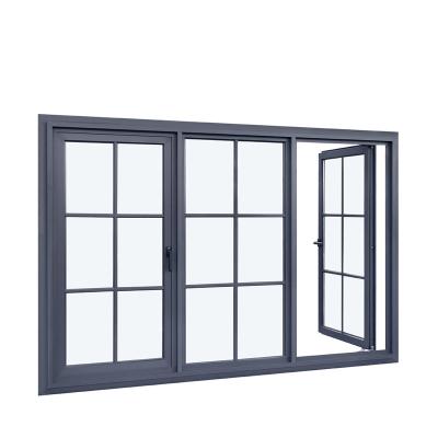 China Modern Aluminum Magnetic Screen Baivilla Windows Energy Saver Soundproof Aluminum Window for sale