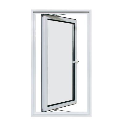 China China Manufacturer Magnetic High Energy Efficiency Thermal Break Aluminum Screen Glass Double Glazed White Aluminum Windows High Tech for sale