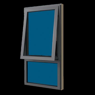 China Magnetic Good Quality Wooden Plated Swing Aperture Insulating Glass Aluminum Chain Window Winder Egress Screen Tent for sale