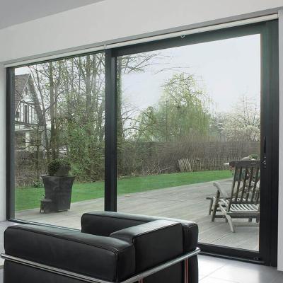 China Double glazed aluminum sliding door anti-theft door for sale