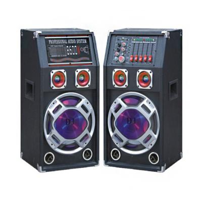 China Karaoke 100 Watt Portable Bluetooth PA Speakers With Equalizer And Mic Input for sale