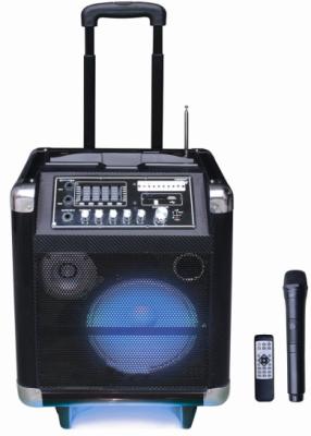 China 40 Watt Led Light Rechargeable Trolley Speaker Outdoor Portable PA System for sale