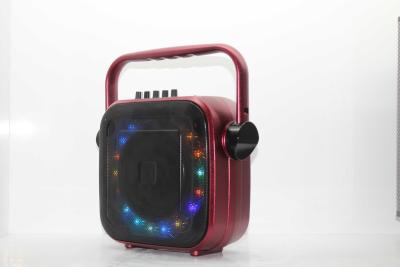 China Portable Audio Rechargeable PA Speaker With Bluetooth And Colorful Lights for sale