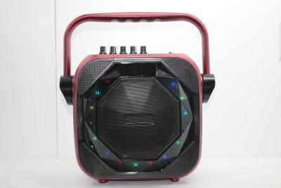 China Colorful Led Rechargeable PA Speaker Sound System For Restaurant And Party Dancing for sale