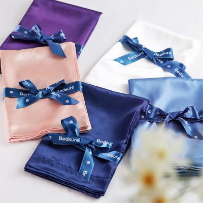 China Anti-Static Wholesale 16/19/22/25/30 mm pure 100% Natural Mulberry Silk Pillowcase Custom luxury 100% silk pillow case mulberry for sale