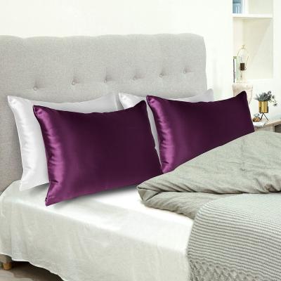 China Anti-Static 22 momme silk pillowcase slip silk queen pillowcase, mulberry silk pillowcase for skin and hair for sale