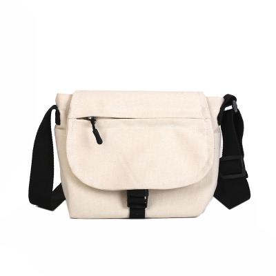 China New Hot Selling Canvas Women's Messenger Bag Simple Wild Student Canvas Bag for sale