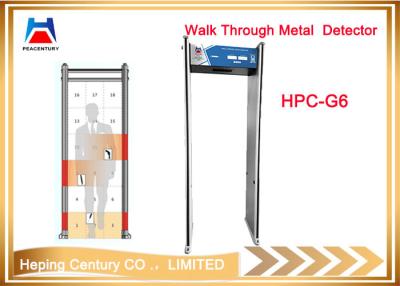 China Paseo contrario digital de la alarma de la sensibilidad LED del LED alto a través del detector de metales en venta