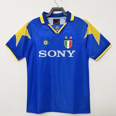 Cina Camicia asciutta rapida di calcio del retro di calcio collo a V blu dei Jersey in vendita