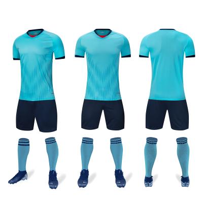 China OEM branco vermelho azul liso respirável do ODM do jérsei do futebol da camiseta de futebol à venda