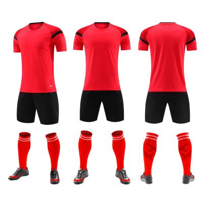 Chine Uniformes rouges du football d'ensemble complet de plaine de débardeur de football de plaine de personnalisation à vendre