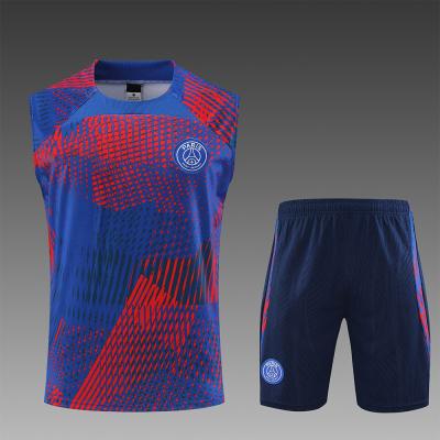 China Chaleco para hombre rojo azul del fútbol del filo del chaleco del pecho del entrenamiento del fútbol del poliéster en venta