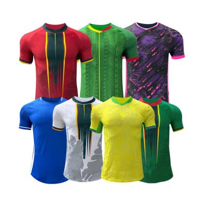 China Durable Africa Cup Player Version Jersey With Jacquard Dot Stripe Twill Plain Butterfly zu verkaufen