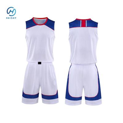 China Custom Design ademend Sport Wear Custom Sublimatie Reversibele Basketbal Jersey Set Basketbal Uniform Te koop