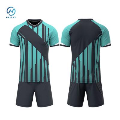 China Set Team Football Jersey Soccer Wear Football Jersey Mannen Blank Soccer Jersey Uniform Designs Vrouwen Soccer Te koop