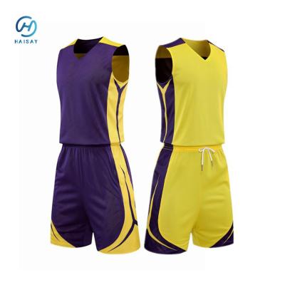 China OEM Custom Sublimation Sports Wear Kleidung Basketball Shorts Umkehrbare Basketball Trikot Uniform Set für Männer Männer Kind Jugend zu verkaufen