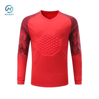 Chine Maillot de gardien de but à coussin pour adultes/enfants chemise de football à manches longues gardien de but de football gardien de but masculin à vendre