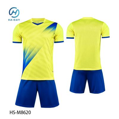 China Voetbaltraining Premium Voetbal Jersey Aanpasbare Teamnaam Jersey Grootte Bereik XS-XXL Te koop