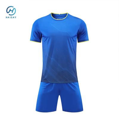 China Camisas de futebol personalizadas para adultos e jovens sublimadas verde e anilha Camisa de futebol fabricante camisola de futebol à venda