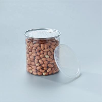 China For New Mold Peanut Sugar Food Snack Container Packaging Plastic Jar 500ml for sale